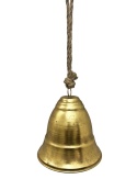 Bell on a rope, gold, large (RF0773)