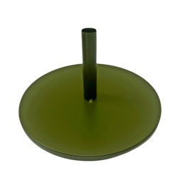 Single metal artificial flower display, green (JK0697)