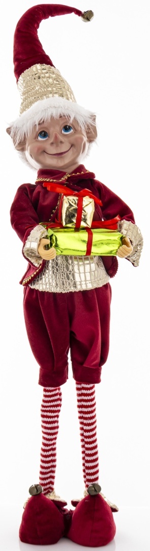Elf teleskop 60cm bordowe ubranko stojący (170159) Elf teleskop 60cm bordowe ubranko stojący (170159)