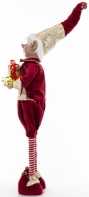 Elf teleskop 60cm bordowe ubranko stojący (170159)