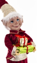 Elf teleskop 60cm bordowe ubranko stojący (170159)