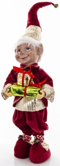 Elf teleskop 60cm bordowe ubranko stojący (170159)
