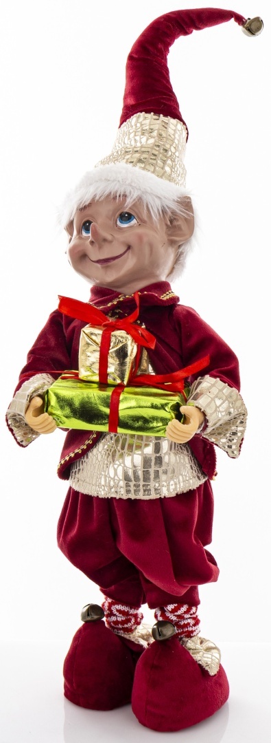 Elf teleskop 60cm bordowe ubranko stojący (170159) Elf teleskop 60cm bordowe ubranko stojący (170159)