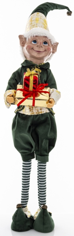 Elf teleskop 60cm zielone ubranko stojący (170158)