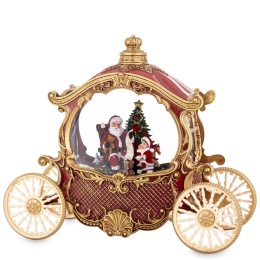 Kareta z kulą wodną LED 8 melodii wirujący brokat (181020)