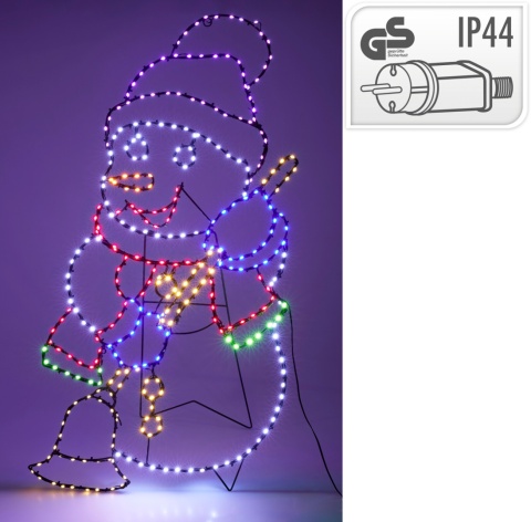 Kontur Bałwan 90cm 326LED kolorowy wew/zew (AXT100010) Kontur Bałwan 90cm 326LED kolorowy wew/zew (AXT100010)