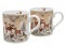 Set of 2 ceramic mugs "forest animals" (PG-19642) in a decorative box