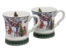 Kpl. 2-ch kubków ceramicznych 