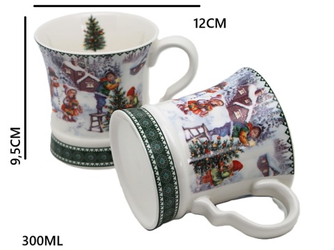Kpl. 2-ch kubków ceramicznych "świąteczny czas" (PG-19390) w ozdobnym pudełku Kpl. 2-ch kubków ceramicznych "świąteczny czas" (PG-19390) w ozdobnym pudełku