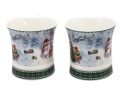 Kpl. 2-ch kubków ceramicznych "świąteczny czas" (PG-19390) w ozdobnym pudełku