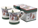 Kpl. 2-ch kubków ceramicznych "świąteczny czas" (PG-19390) w ozdobnym pudełku