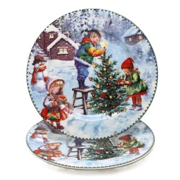 Kpl. 2-ch talerzy ceramicznych 