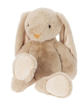 Królik pluszowy 70cm beżowy długie uszy (504272)