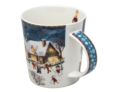 Ceramic mug "Christmas village" (PG-19772) in a decorative box Ceramic mug "Christmas village" (PG-19772) in a decorative box