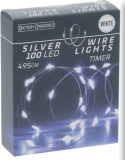 Lamps on wire 100LED cold 495cm battery timer (AX9730540) Lamps on wire 100LED cold 495cm battery timer (AX9730540)