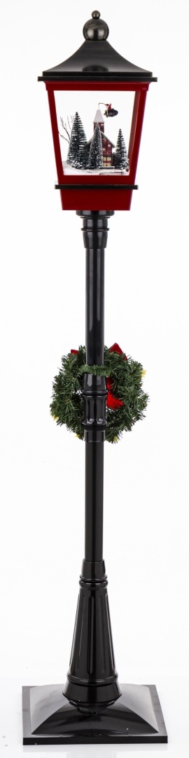 180cm LED lantern with moving scene, spinning snow, playing (179882)