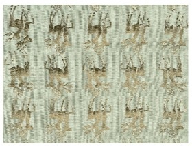 Decorative material linen khaki gold reindeer (463453) 35x200cm