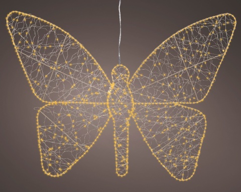 Motyl ażurowy 700LED ciepłe flesz wew/zew timer (490655)