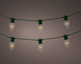 Oświetlenie Party Light 8LED płonące ogniki (490160) dł.3,5m timer wew/zew zasilacz