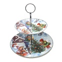 Patera dwupoziomawa ceramiczna "świąteczny czas" (PG-19482) w ozdobnym pudełku