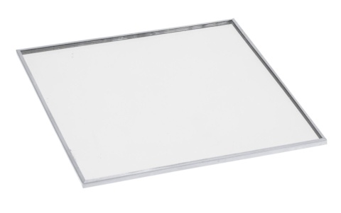 Podstawka lusterkowa kwadratowa 10cm srebrny brzeg (513198) Podstawka lusterkowa kwadratowa 10cm srebrny brzeg (513198)