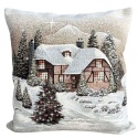 Poszewka gobelin Chenille 40x40cm LAS DOMEK (TX0001-740B)