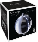 Snowball srebrny 15cm śnieżny wodospad 19LED (XX8310600) Snowball srebrny 15cm śnieżny wodospad 19LED (XX8310600)