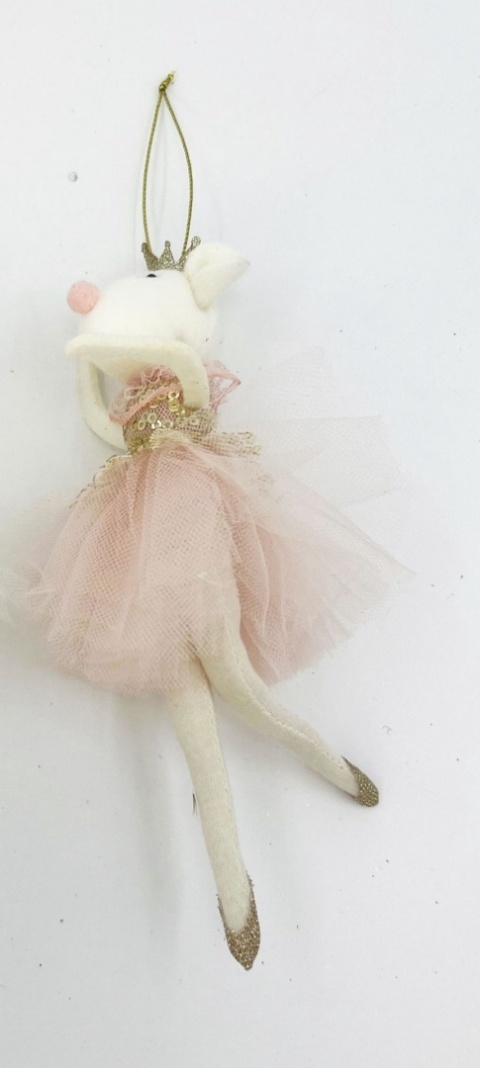Mouse pendant in a pink tulle skirt (MK1225)