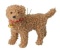 Zawieszka tekstylna piesek kudłaty jasno brązowy (512042)