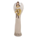 Angel 38cm with a wreath in a beige dress, polyresin (181036) Angel 38cm with a wreath in a beige dress, polyresin (181036)