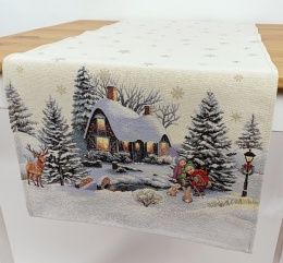 Bieżnik gobelinowy Eden 45x140cm Chatka (SWchatka)