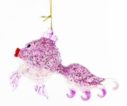 Bombka szklana: Rybka morska różowa (174388)