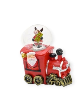 Red ceramic choo-choo train with water ball 4.5cm (TG74782)