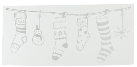 Christmas stocking window decoration (460067)