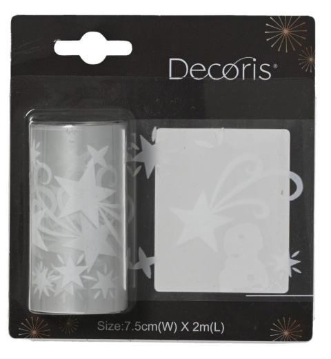 Window decoration with star ribbon (463465)