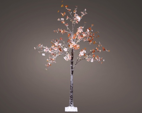 Tree 1.8m snow-covered flowers 96 LED warm timer (493765)