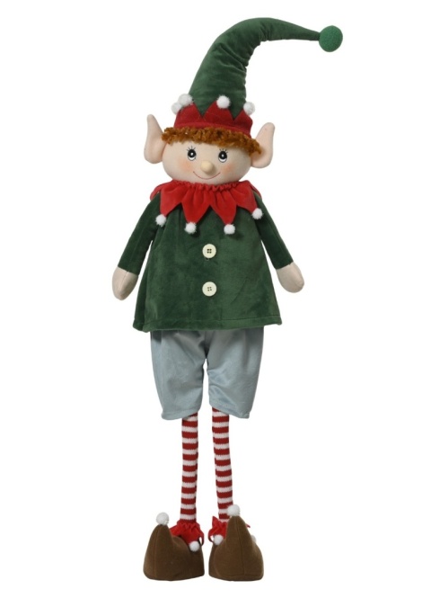 Elf świąteczny 110cm welurowe ubranko teleskop (537749) Elf świąteczny 110cm welurowe ubranko teleskop (537749)
