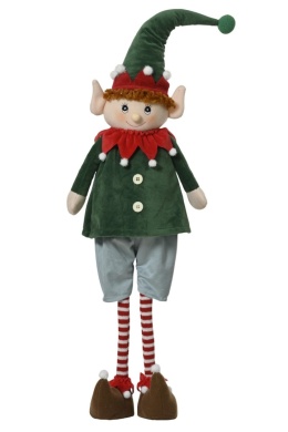 Elf świąteczny 90cm welurowe ubranko (537750)