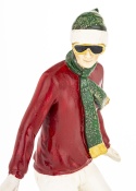 Figure 24cm athlete on a snowboard, polyresin (181002)