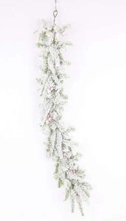 Girlanda śnieżona 105cm czerwone owoce (CV37255)