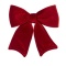 Velvet bow red medium (159036)