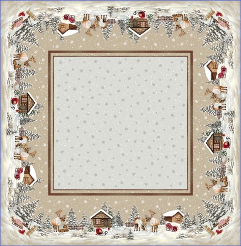 Obrus gobelin Eden 100x100cm RENIFERY DOMEK (TX0007-970) Obrus gobelin Eden 100x100cm RENIFERY DOMEK (TX0007-970)