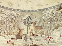 Obrus gobelinowy Eden fi 140cm Leśne zwierzęta (SW235)