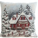 Poszewka gobelin Chenille 40x40cm ŚNIEŻNY DOMEK (TX0001-4112) Poszewka gobelin Chenille 40x40cm ŚNIEŻNY DOMEK (TX0001-4112)