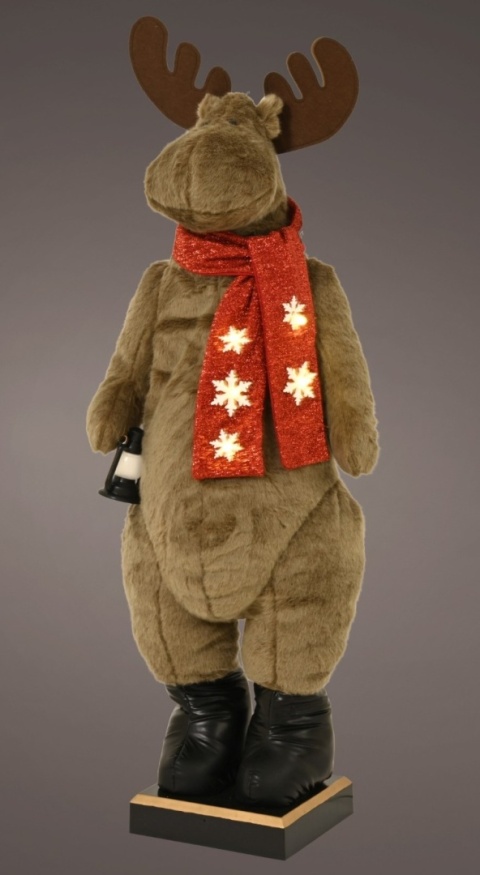 Renifer 160cm tańczący grający szalik gwiazdki LED (708201)