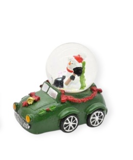 Green ceramic car with water ball 4.5cm (TG74782)