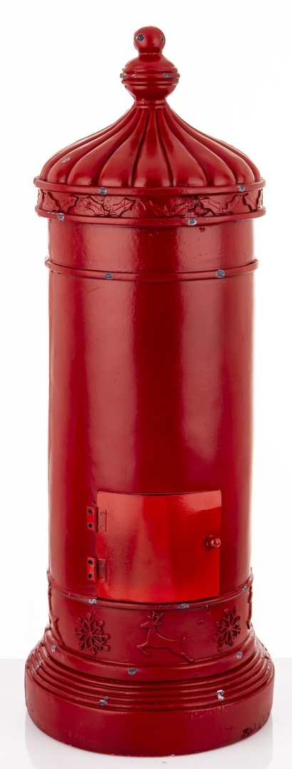 Skrzynka na listy "hydrant" czerwona starzona poliresing (165345)