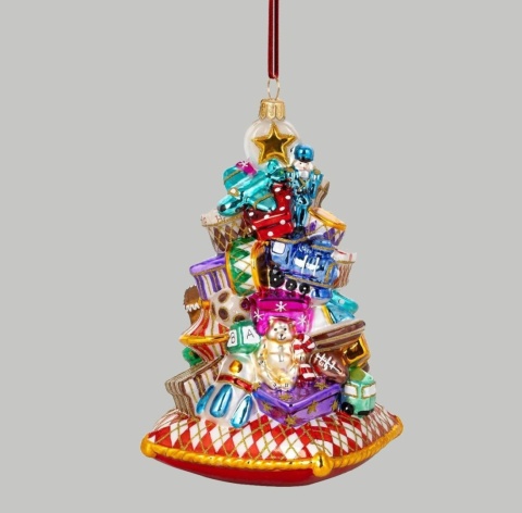 Bombka Huras: Choinka na poduszce w romby (HF518CL) fundacja Bombka Huras: Choinka na poduszce w romby (HF518CL) fundacja