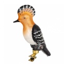 Glass bauble: Hoopoe bird on a clip (173951)