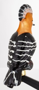 Glass bauble: Hoopoe bird on a clip (173951)